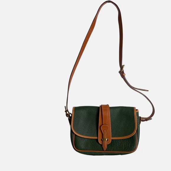 Dooney & Bourke Handbags - Dooney & Bourke Green and Brown Crossbody Bag